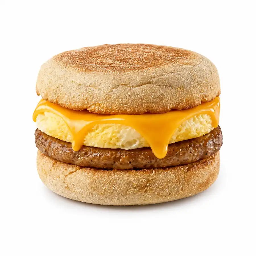 Sausage, Egg & Cheese Muffin from the Chick-fil-A menu